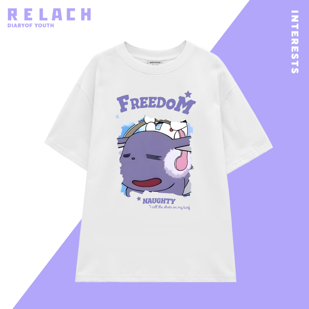 Áo Thun Cặp Đôi Nam Nữ Form Rộng Cotton Poly Tay Lỡ Unisex, Áo Phông Relach Couple Yêu Cổ Tròn Basic Overisze - CD5