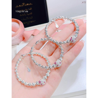 Vòng tay bi phay mèo cham mèo và dâu tây bạc ta cho bé