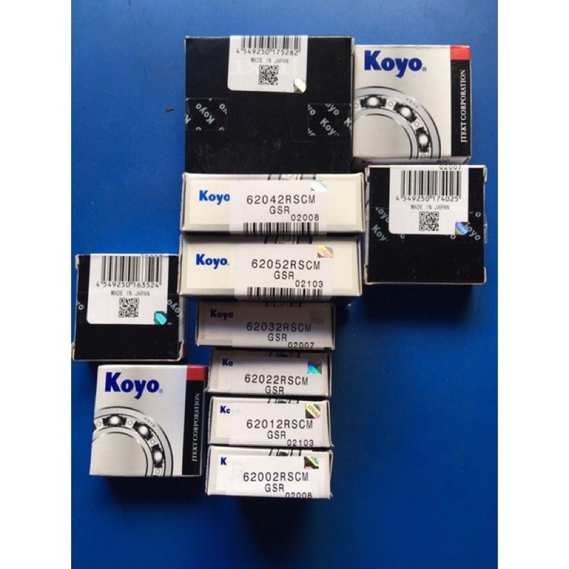 Vòng bi/bạc đạn 6200, 6201, 6202, 6203, 6204, 6205, 6206, 6300,6301, 6004 ZZCM KOYO,chính hãng