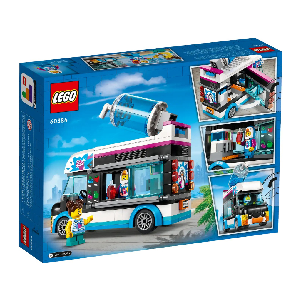 Lego 60384 Penguin Slushy Van - Xe kem tuyết của Penguin