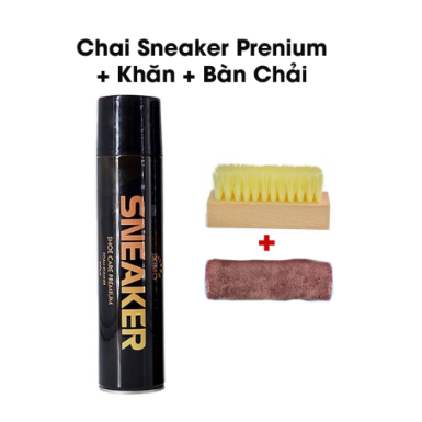Chai vệ sinh giày dạng xịt làm sạch chuyên dụng cho giày thể thao giày sneaker - 300ml -3 Món