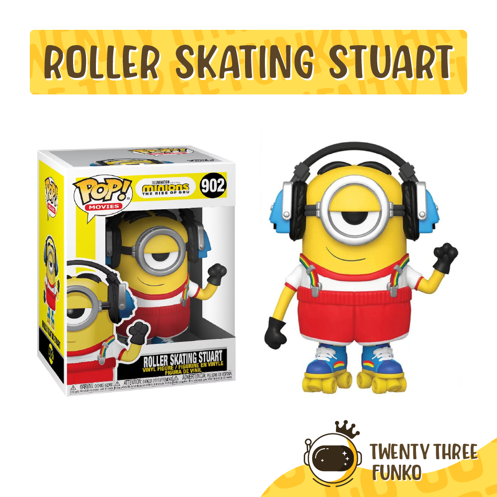 Mô hình đồ chơi Funko Pop • Roller Skating Stuart 902 • Minion