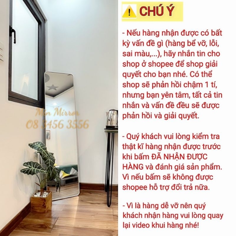 Gương soi toàn thân chống vỡ siêu nét hàng loại 1