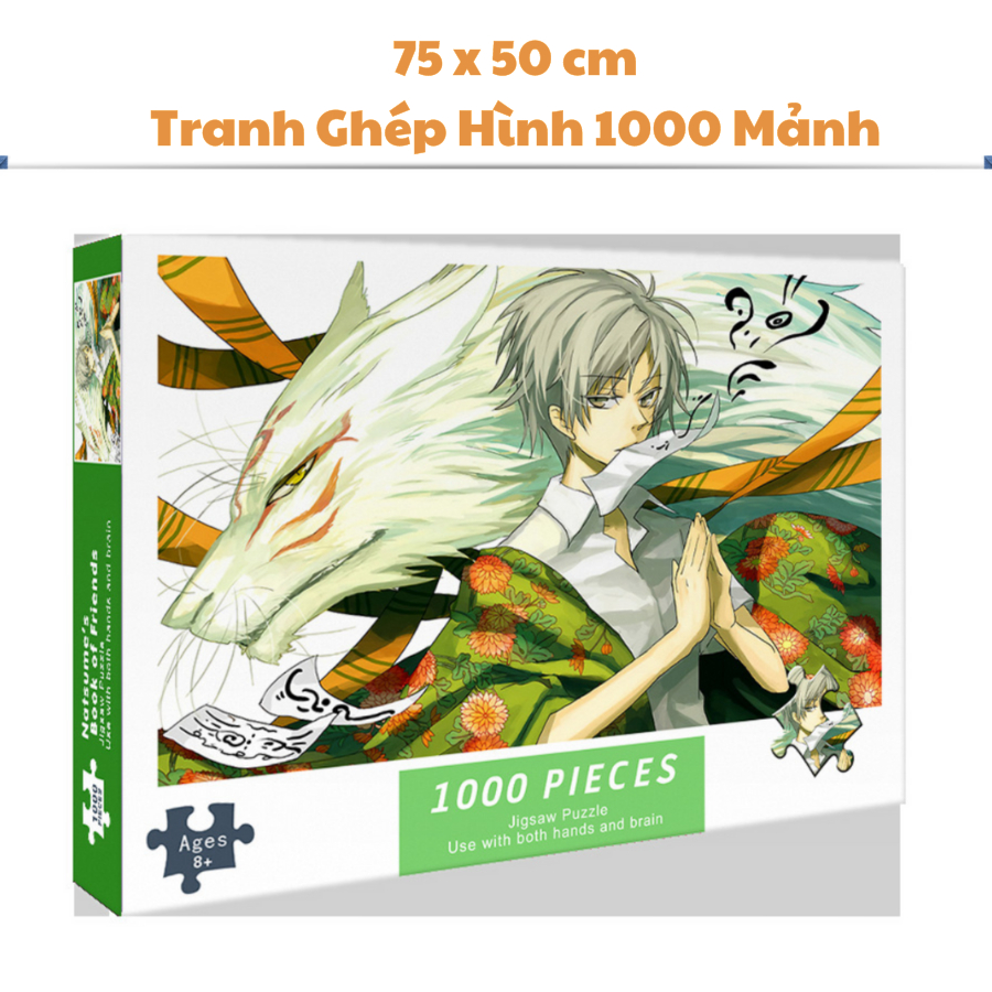 Tranh Ghép Xếp Hình 1000 Mảnh Natsume yuujinchou Jigsaw Puzzle 1000 Pcs (75 x 50 cm) Dành cho người 