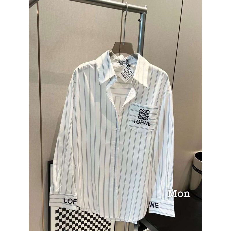 Sơ mi kẻ Loe.we form rộng qcl1