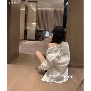 Sơ mi Cha.Nel đá form rộng qcl1