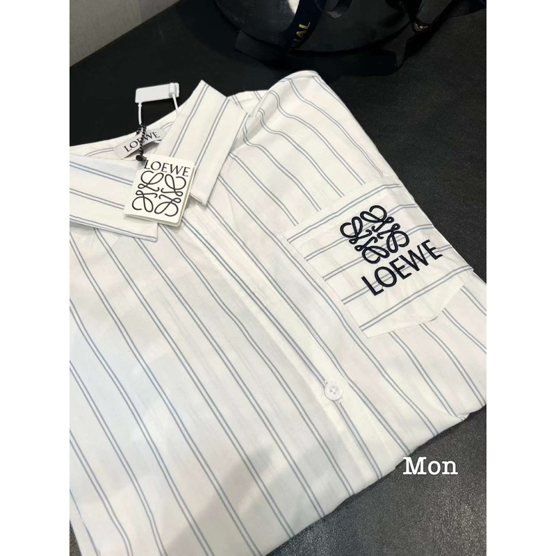 Sơ mi kẻ Loe.we form rộng qcl1