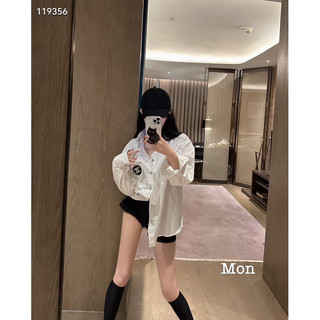Sơ mi Cha.Nel đá form rộng qcl1