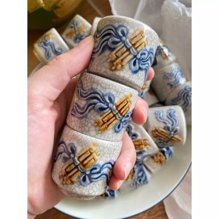 Chén Thờ Men Rạn Nổi Gốm Bát Tràng loại 1