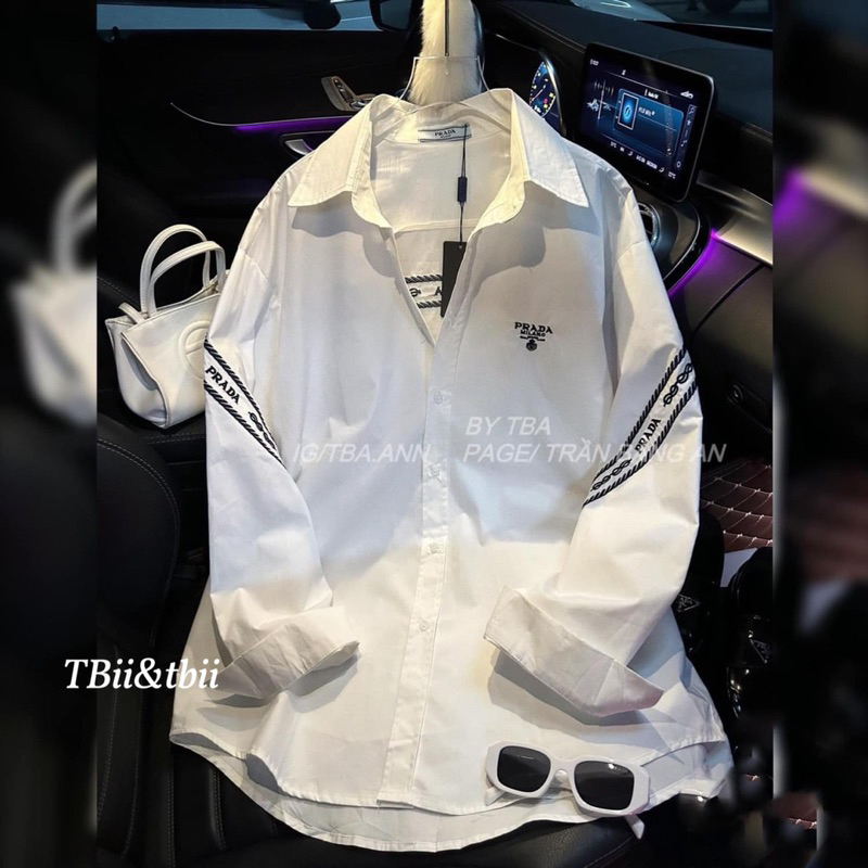 Áo Sơmi Sọc Lưng Prdaa Form Rộng