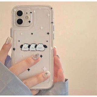 Ốp Lưng Iphone Trong Suốt Chống Va Đập 3 Chú Cún  7plus/x/xsmax/11/11promax/12/12promax/13/13pro/13promax