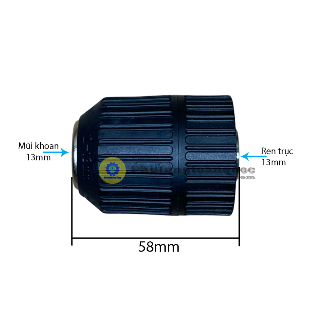 Đầu Kẹp Mũi Khoan 13mm Autolock | Đầu Kẹp Mũi 13mm Tự Động Siết Sử Dụng Cho Máy Khoan Có Trục Ren 13mm