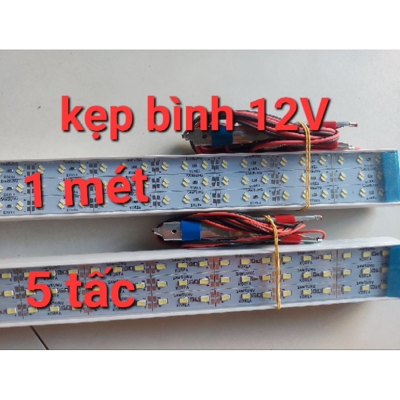 ĐÈN LED 12V KẸP BÌNH , 3 HÀNG LED 50CM VÀ 1 MÉT