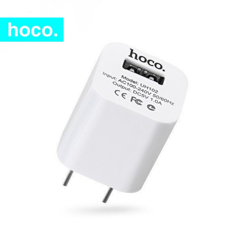 Củ sạc Hoco uh102 chống cháy nổ dòng điện tiêu chuẩn bộ sạc dùng cho iphone ip samsung xiaomi ...