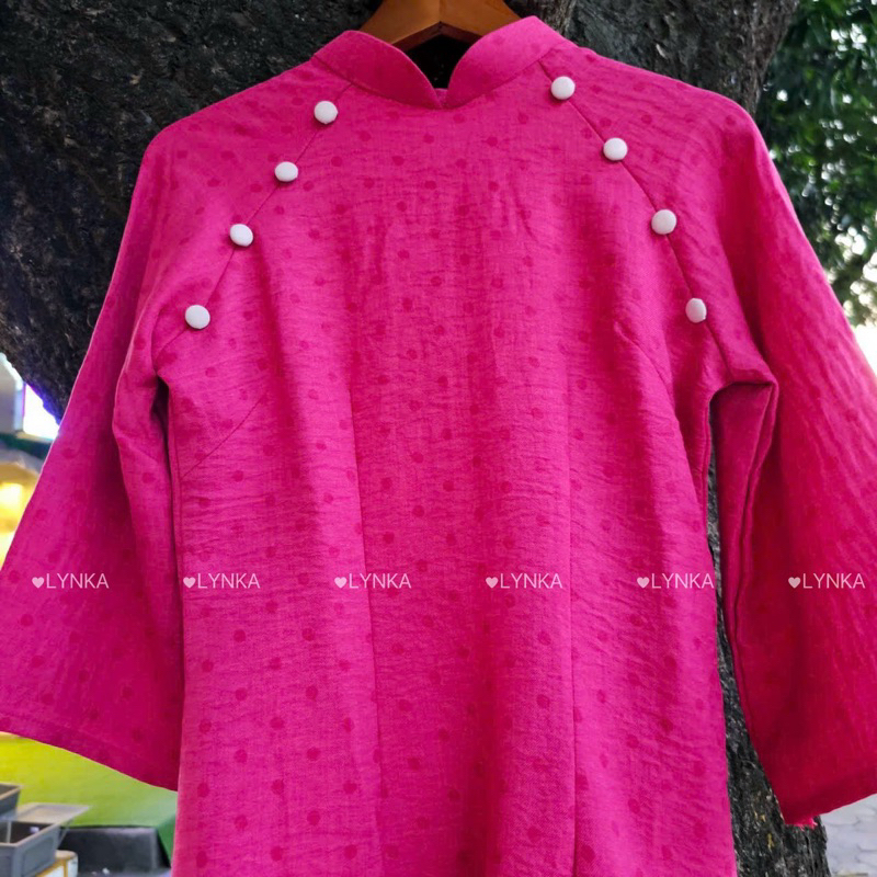 CT04- Áo dài đũi cách tân/ aodailynka88