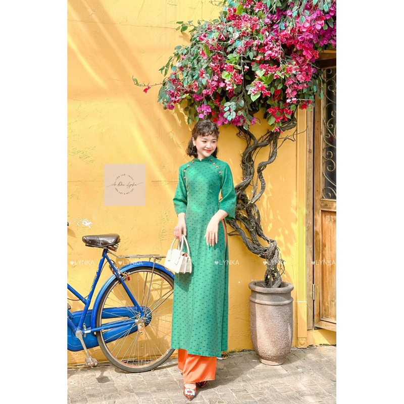 CT04- Áo dài đũi cách tân/ aodailynka88