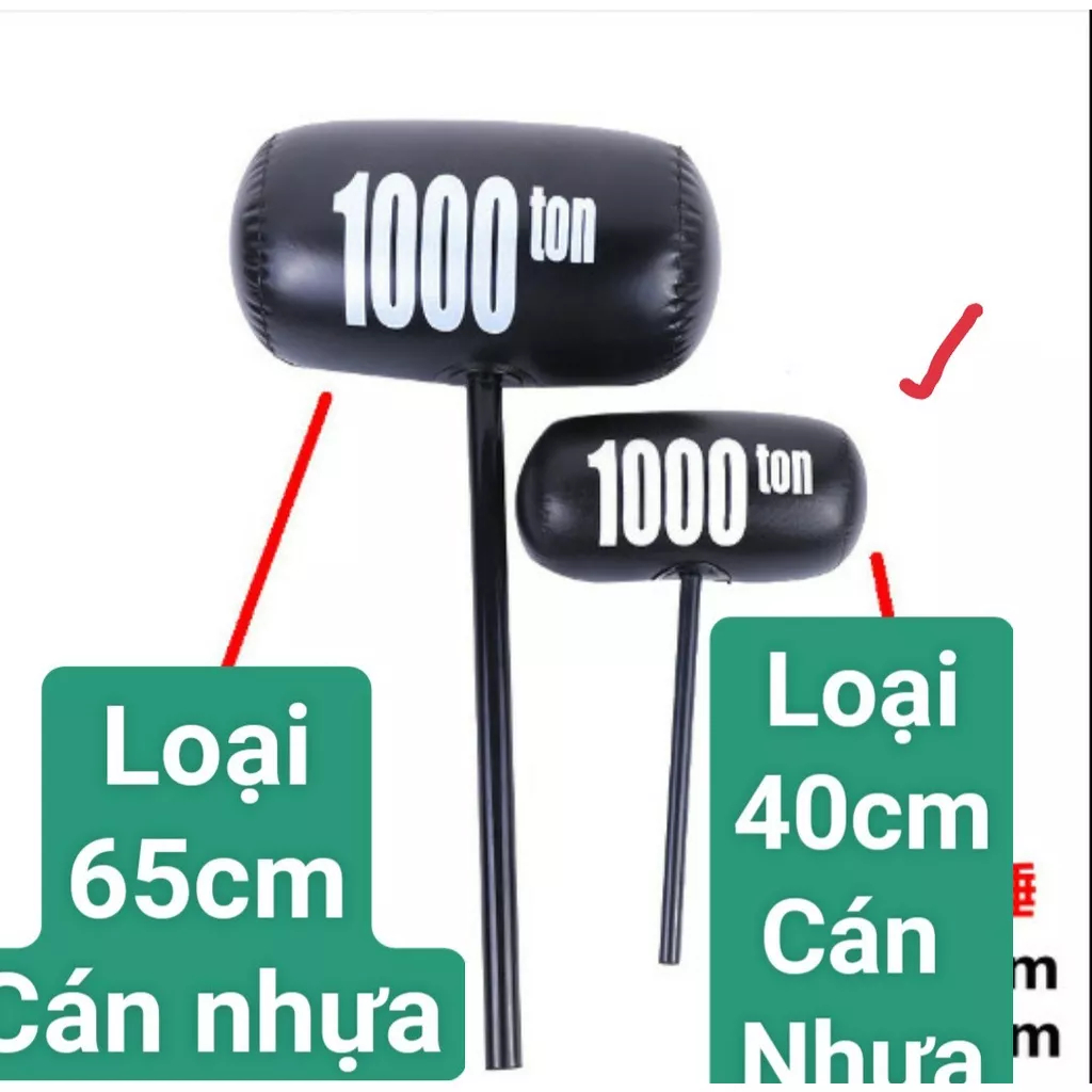 Đồ chơi Búa 1000 tấn . búa hơi loại to size 30 cm loại cán nhựa khỏe
