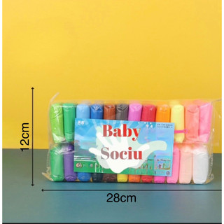 Set 24 màu đất sét siêu nhẹ tự khô loại to đẹp DIY softclay handmade 