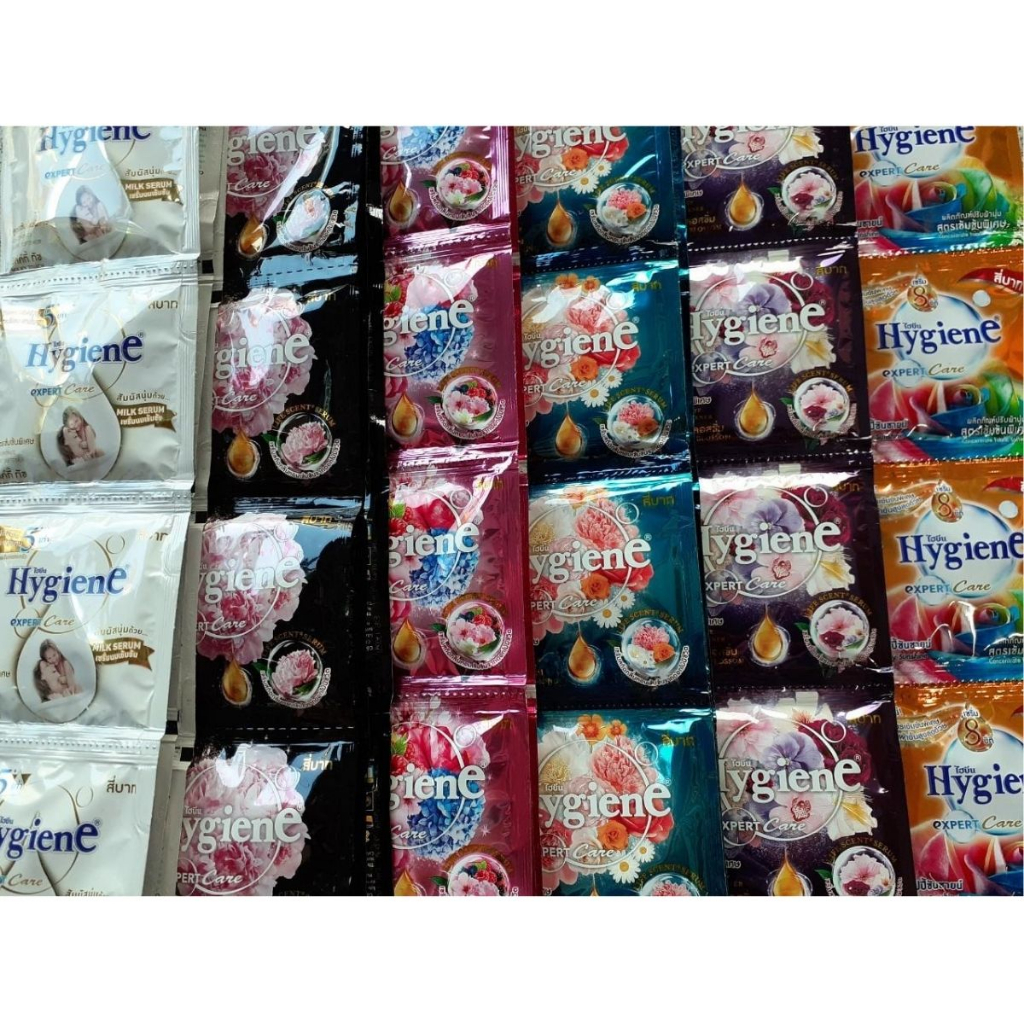 Nước xả vải Hygiene đen Thái Lan gói 20g, nước xả vải đậm đặc, hương nước hoa