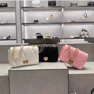 Túi c khoá gập vân chữ v size 18