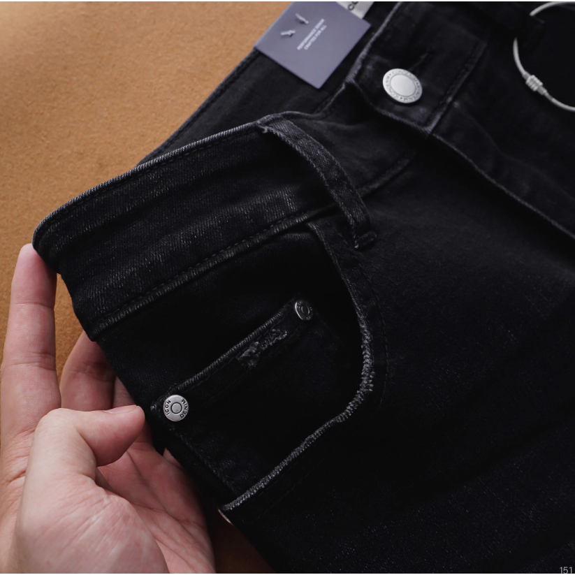 Quần jean nam ICONDENIM Smart Jeans Dark Grey chất denim co giãn tốt dáng ôm vừa - QJID0151