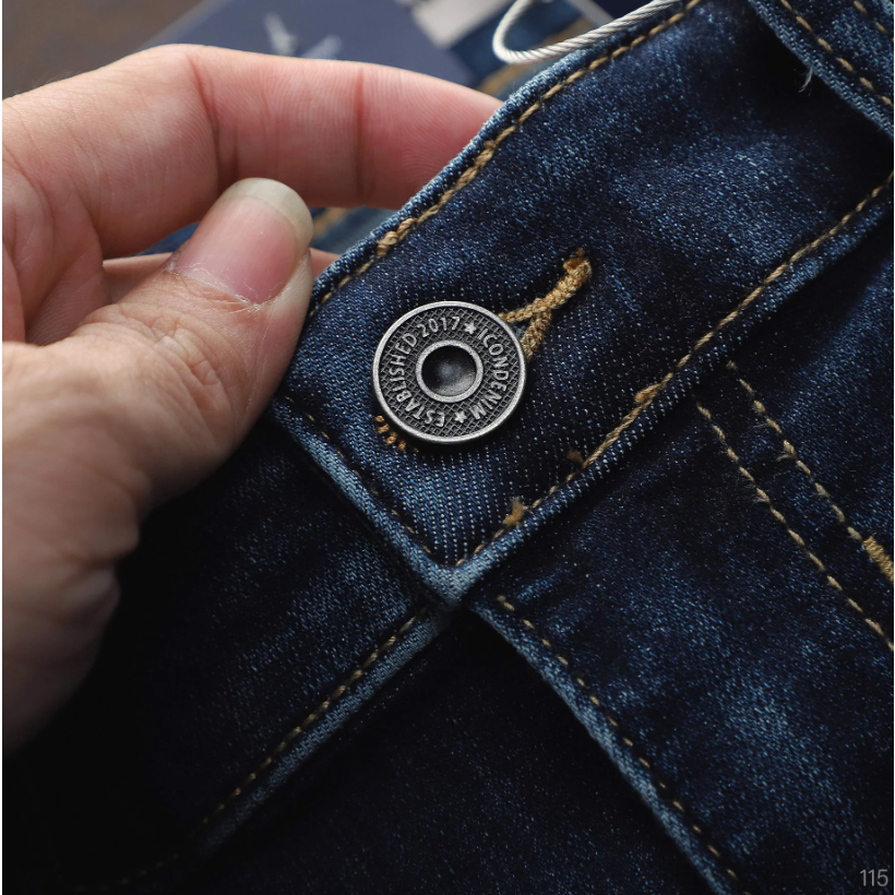 Quần jean nam Smart Jeans ICONDENIM Dark Blue Form Smart Fit năng động co giãn - QJID0115