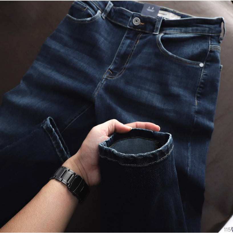 Quần jean nam Smart Jeans ICONDENIM Dark Blue Form Smart Fit năng động co giãn - QJID0115