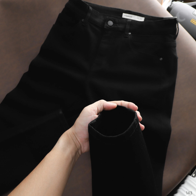 Quần jean nam Smart Jeans ICONDENIM Black Wash thoáng khí chuẩn form - QJID0143