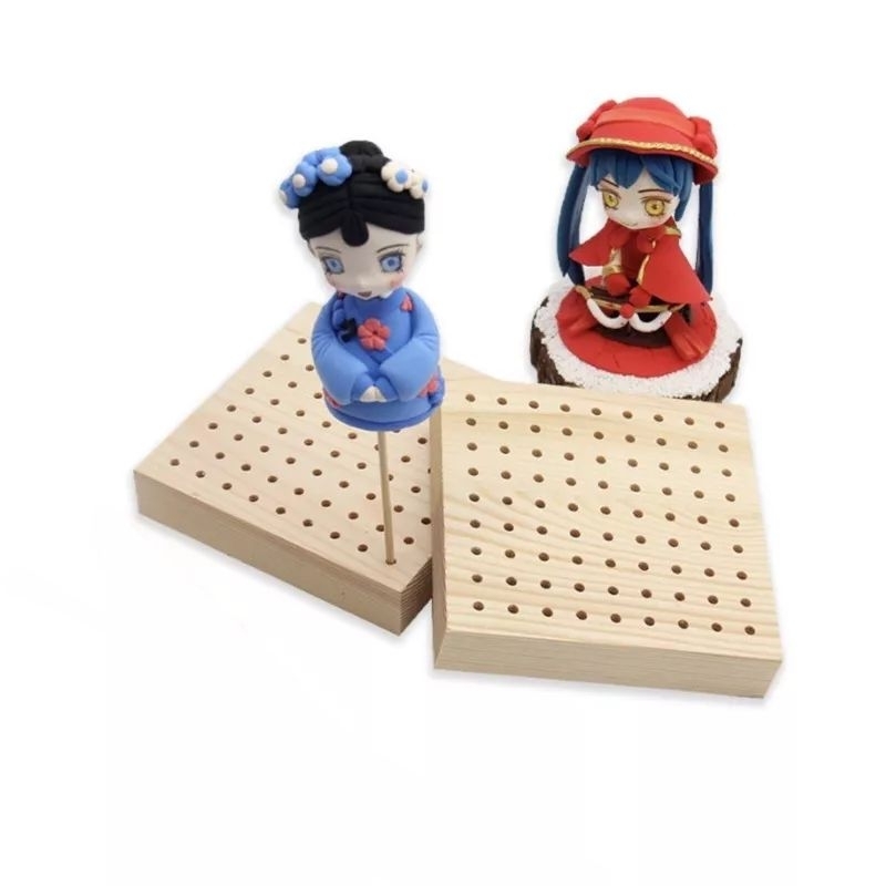 Đế gỗ phơi đất sét, hỗ trợ tạo hình