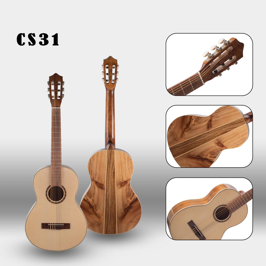 Đàn Guitar Classic CS31 Mini 3/4 Giá Tận Xưởng Dành Cho Các Bạn Tay Nhỏ + Kèm Phuk Kiện +Khoá Học Online