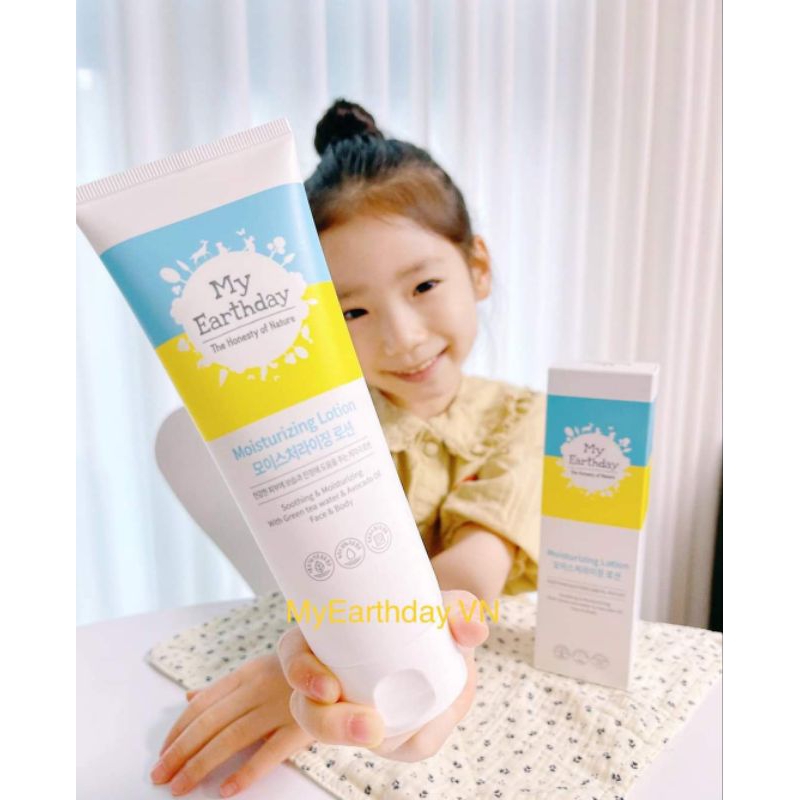 Lotion dưỡng ẩm cho mặt và body My Earthday Hàn quốc 150ml cho bé từ sơ sinh
