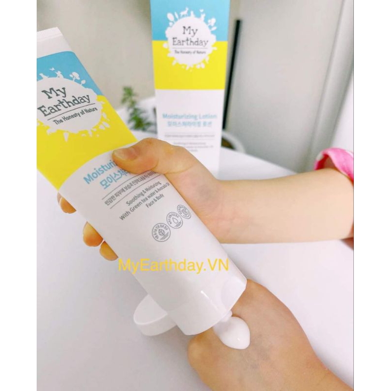Lotion dưỡng ẩm cho mặt và body My Earthday Hàn quốc 150ml cho bé từ sơ sinh