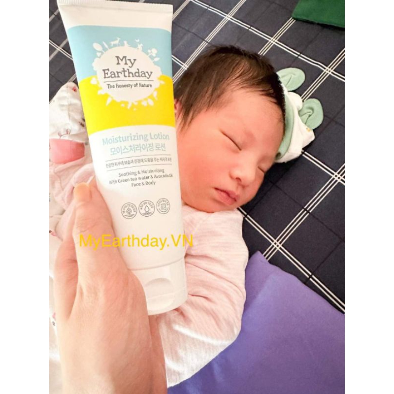 Lotion dưỡng ẩm cho mặt và body My Earthday Hàn quốc 150ml cho bé từ sơ sinh