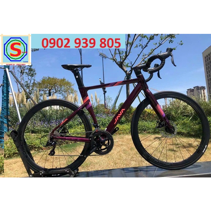 Xe Đạp Đua Java Auriga 700c Tay Cong Khung Nhôm Tay đề sốShimano Decaf 12 kg