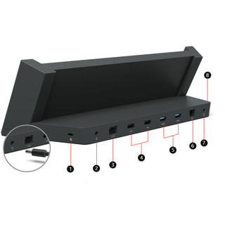 [USED] Surface Dock Statiom - Bộ chia cổng chuyển cho Microsoft Surface 1661 / 1664