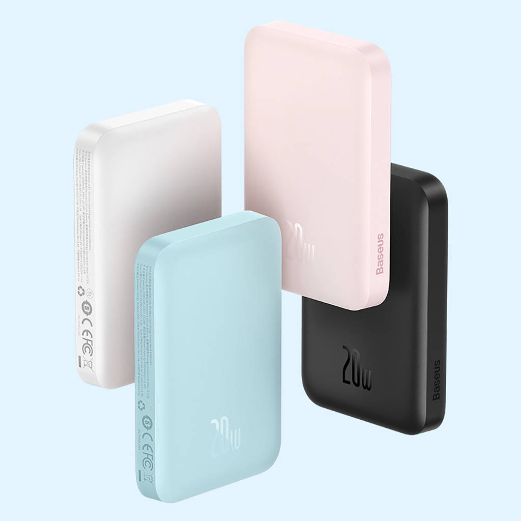 Sạc dự phòng không dây Baseus tích hợp hút nam châm dung lượng 6000mah 1000mah dùng cho ip14 13 12promax ..