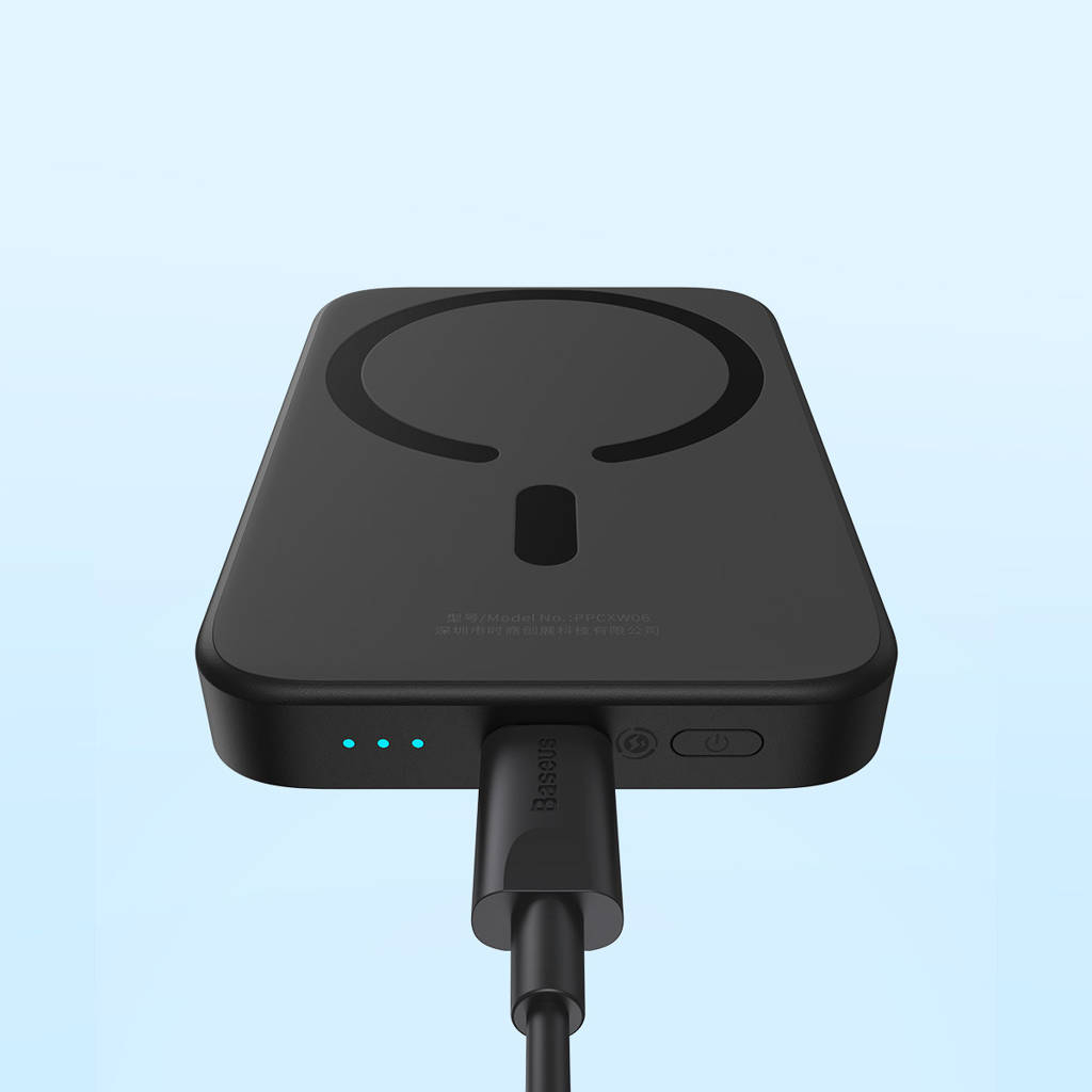 Sạc dự phòng không dây Baseus tích hợp hút nam châm dung lượng 6000mah 1000mah dùng cho ip14 13 12promax ..