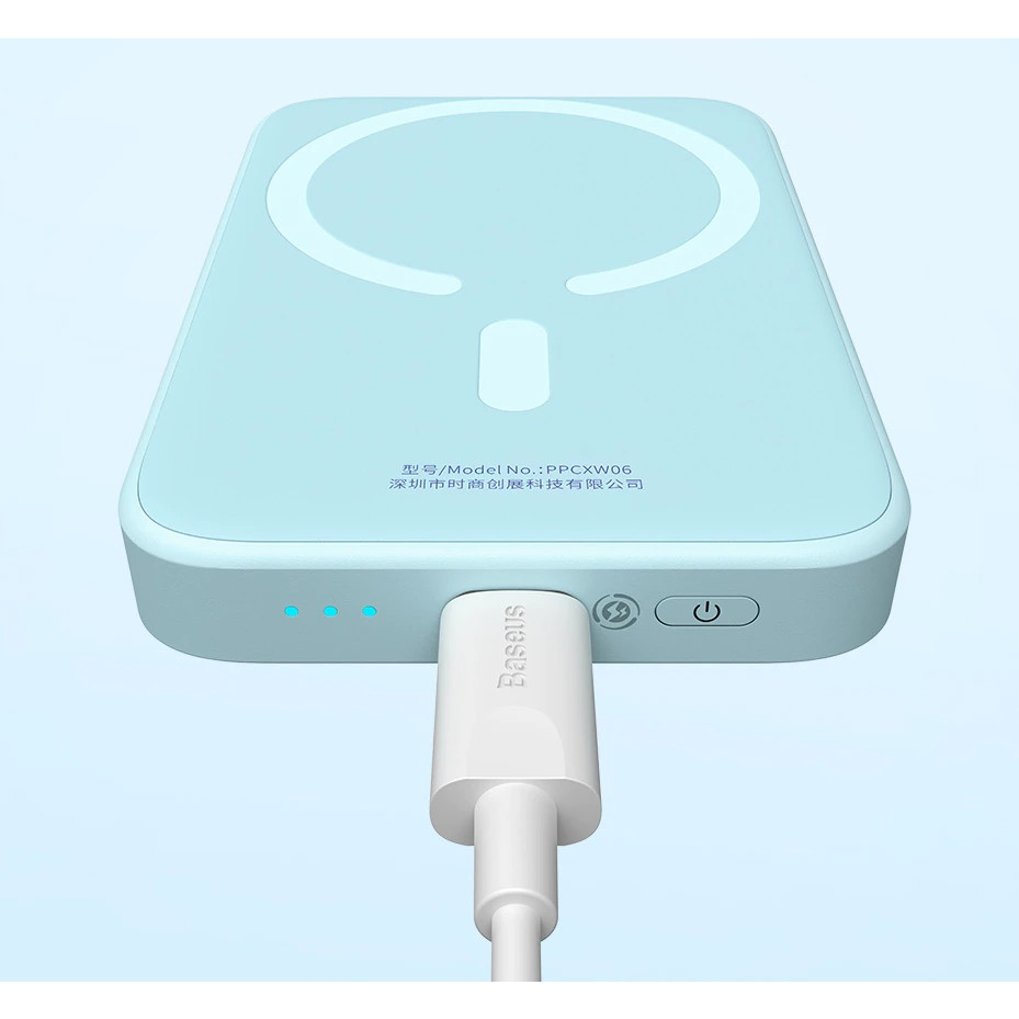 Sạc dự phòng không dây Baseus tích hợp hút nam châm dung lượng 6000mah 1000mah dùng cho ip14 13 12promax ..