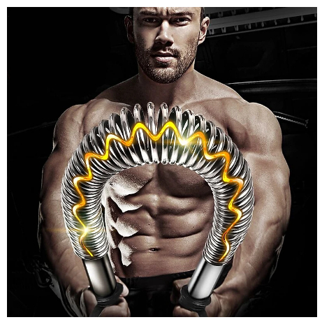 Gậy lò xo tập cơ tay 100kg, 60kg, 50kg, 40kg, 30kg, 20kg. Gậy bẻ tập cơ tay, ngực, vai - Hiếu Đức Sport