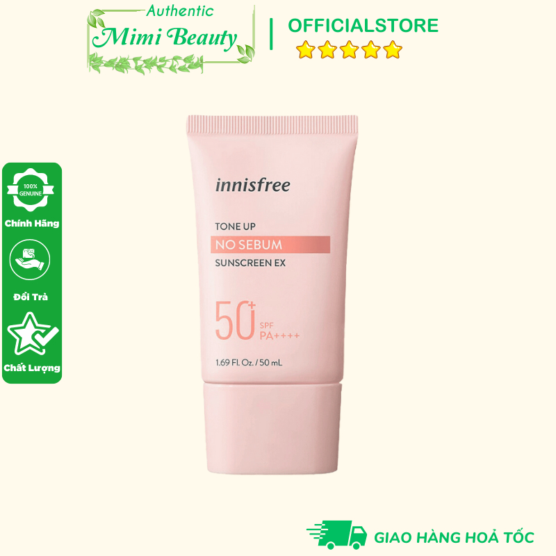 Kem Chống Nắng Nâng Tone, Kiềm Dầu Innisfree Tone Up No Sebum / Intensive Triple-Shield 60ml