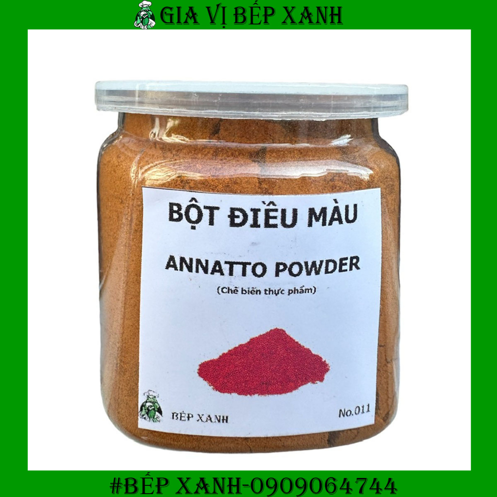 Bột điều màu nguyên chất - Annatto Powder ướp thịt tạo màu gạch tôm cho phá lấu, cà ri, bánh tráng trộn