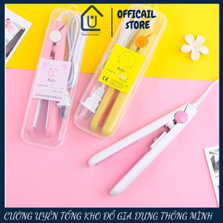Máy làm tóc ép mini - tóc uốn- tóc duỗi - tóc là tóc- mini nhỏ gọn - tiện lợi đa năng