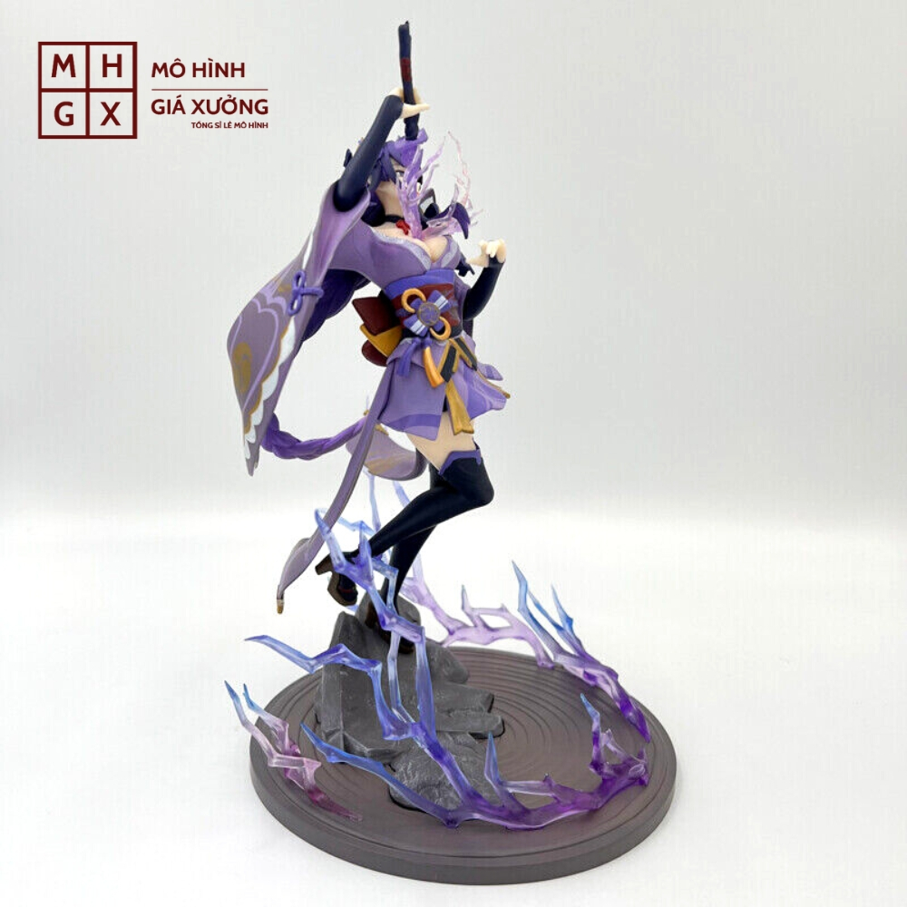 Mô Hình Genshin Impact Beelzebub chiến đấu Cao 28cm - nặng 800gram + FULL BOX + Phụ kiện có Kiếm + đế - Figure Genshin