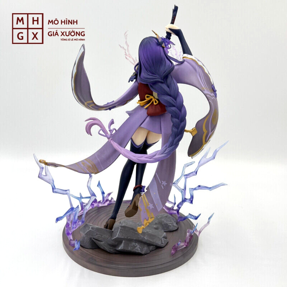 Mô Hình Genshin Impact Beelzebub chiến đấu Cao 28cm - nặng 800gram + FULL BOX + Phụ kiện có Kiếm + đế - Figure Genshin