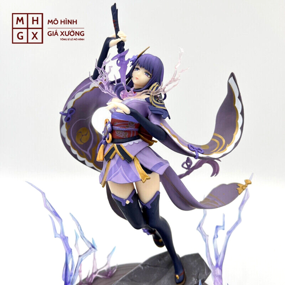 Mô Hình Genshin Impact Beelzebub chiến đấu Cao 28cm - nặng 800gram + FULL BOX + Phụ kiện có Kiếm + đế - Figure Genshin