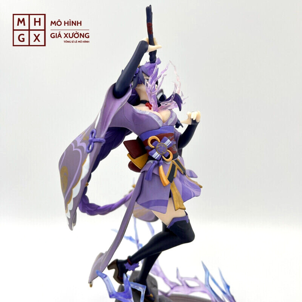 Mô Hình Genshin Impact Beelzebub chiến đấu Cao 28cm - nặng 800gram + FULL BOX + Phụ kiện có Kiếm + đế - Figure Genshin