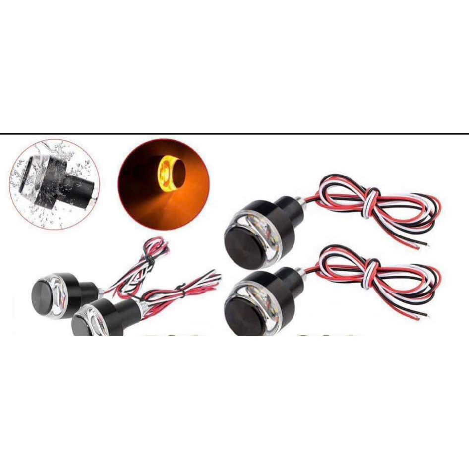 Gù tay lái đèn led gắn xe máy ánh sáng trắng