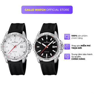 Đồng hồ nam Candino C4497 thiết kế nam tính, dây cao su đeo tay, chống nước 20 ATM cho phép bơi, lặn chính hãng Thụy Sỹ