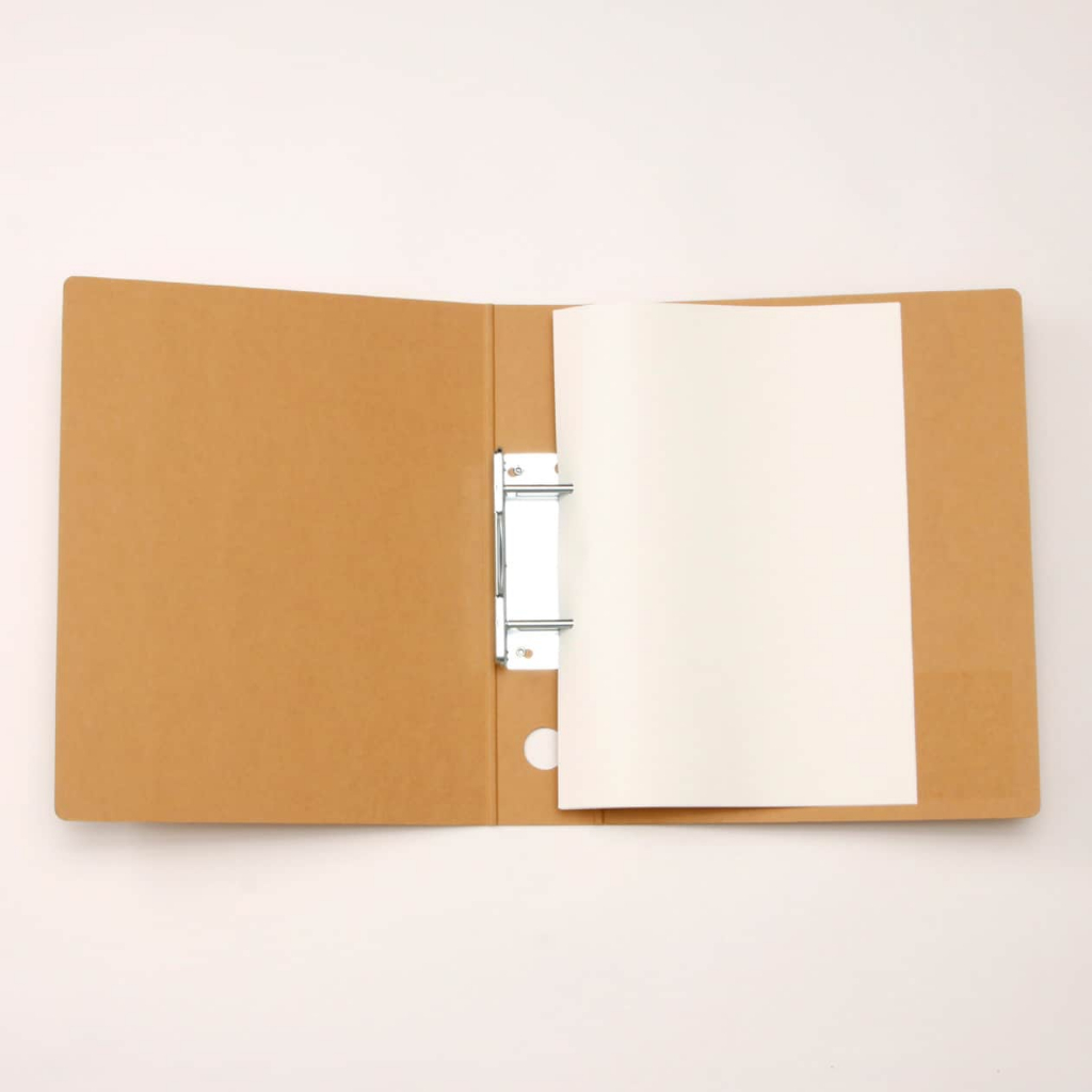 Muji Bìa Còng A4 Bo Góc - Xám Đậm, 2 Lỗ