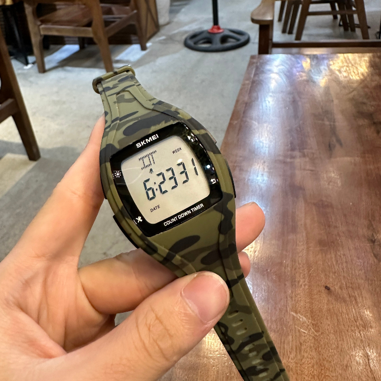 Đồng Hồ Nam Nữ dây Silicol SKMEI có lịch ngày tháng, đồng hồ kim loại nam dằn di quân đội, đồng hồ thời trang nam vip